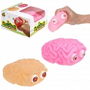Игрушка антистресс для рук 1TOY пучеглаз Мозг, резиновая, мялка, жмякалка, для детей, для взрослого