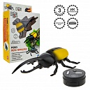 Интерактивная игрушка 1TOY RoboLife Робо ЖУК-Геркулес желтый на ИК управлении со световыми эффектами