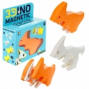 Игрушка динозавр 1TOY 3Dino Magnetic Паразауролоф, сборный, с магнитом, для развития моторики и сил рук, цвет оранжевый