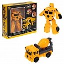 Робот - трансформер, тракботы 1TOY Бетономешалка, машинка, игрушка для мальчиков и девочек, детей
