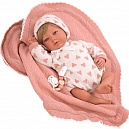 Arias Reborn Cristina новорожденный пупс мягкий 40 см., с соской-игрушкой, с одеялом и игрушкой, в коробке