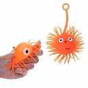 Антистресс-игрушка для рук 1TOY Ё-Ёжик, для детей и взрослых, оранжевая, 1 шт.