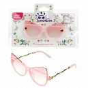 Lukky Fashion Солнцезащитные очки д.подростков и взрослых "НеоКошки", розовые оправа и линзы,карта,пакет