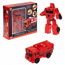 Робот - трансформер, тракботы 1TOY Пожарная машина, игрушка для мальчиков и девочек, детей