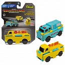 Машинка игрушка для мальчика 2в1 Transcar Double 1toy: автоспасатель – дорожные работы