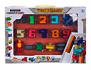 Игрушки трансформеры 1TOY Трансботы Боевой расчет, математика для дошкольников, для девочек и мальчиков, комплект из 10 цифр и 5 знаков