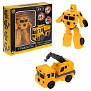 Робот - трансформер, тракботы 1TOY Автокран, машинка, игрушка для мальчиков и девочек, детей