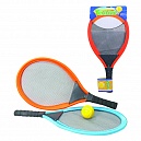Набор для тенниса 1TOY, ракетки мягкие 27x54 см, мячик.
