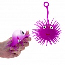 Антистресс-игрушка для рук 1TOY Ё-Ёжик, для детей и взрослых, фиолетовая, 1 шт.