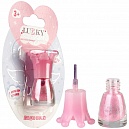 Lukky Angel Лак для ногтей, смываемый водой, цвет розовый перламутр, с ароматом клубники, 5 ml, блистер