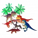 Набор динозавров с аксессуарами «В мире животных» (10 шт.)
