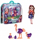 Кукла 1TOY Лесные Феи со страусами, детская, принцесса леса, игрушка для девочки, 16 см