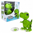 1TOY игрушка интерактивная Robo Pets Динозавр Т-РЕКС  зеленый (4*ААА бат.не входят в комплект), ИК пульт (2*ААА бат.не входят в комплект), свет, звук,