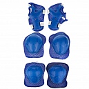Комплект защиты (наколенники, налокотники, перчатки), синий