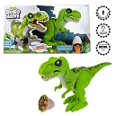 Игровой набор Робо-Тираннозавр RoboAlive ZURU, игрушка динозавр зеленый со светящимся в темноте слаймом